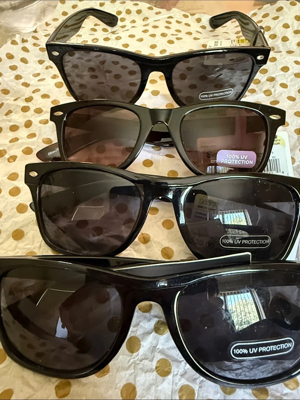 Sport Black UV Protection Sunglasses - Pack UNISEX